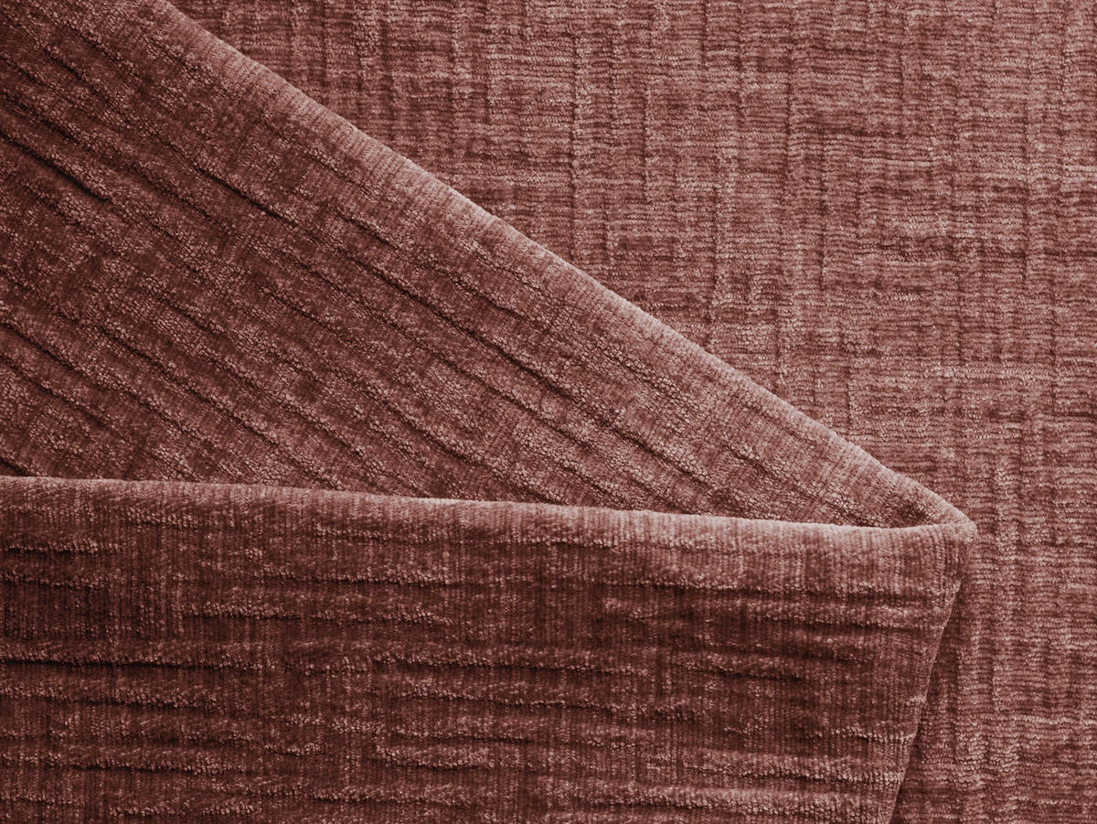 SESSEL Chenille Stoff Pink - Pink/Hellrosa, Holz/Textil (110/73/95cm) - Makamii