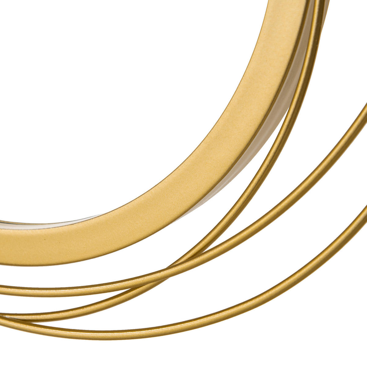 WANDSPIEGEL 107/4/56 cm gold aus Metall mit Haken - Goldfarben, Metall (4/56/107cm) - OKWISH