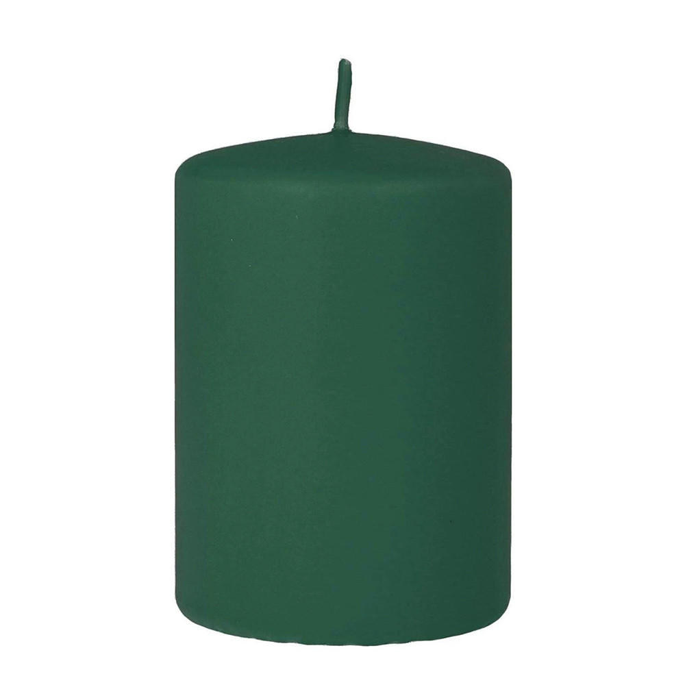 KERZE Classic Grün 7/7/17.5 cm Naturmaterial - Grün, Naturmaterialien (17.5cm) - Mondex