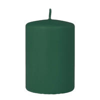 KERZE Classic Grün 7/7/17.5 cm Naturmaterial - Grün, Naturmaterialien (17.5cm) - Mondex