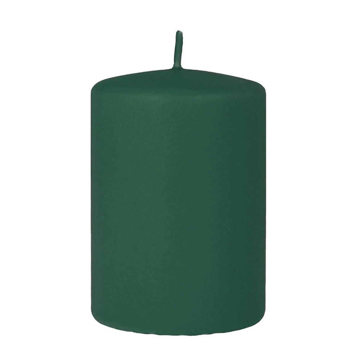 KERZE Classic Grün 7/7/17.5 cm Naturmaterial - Grün, Naturmaterialien (17.5cm) - Mondex