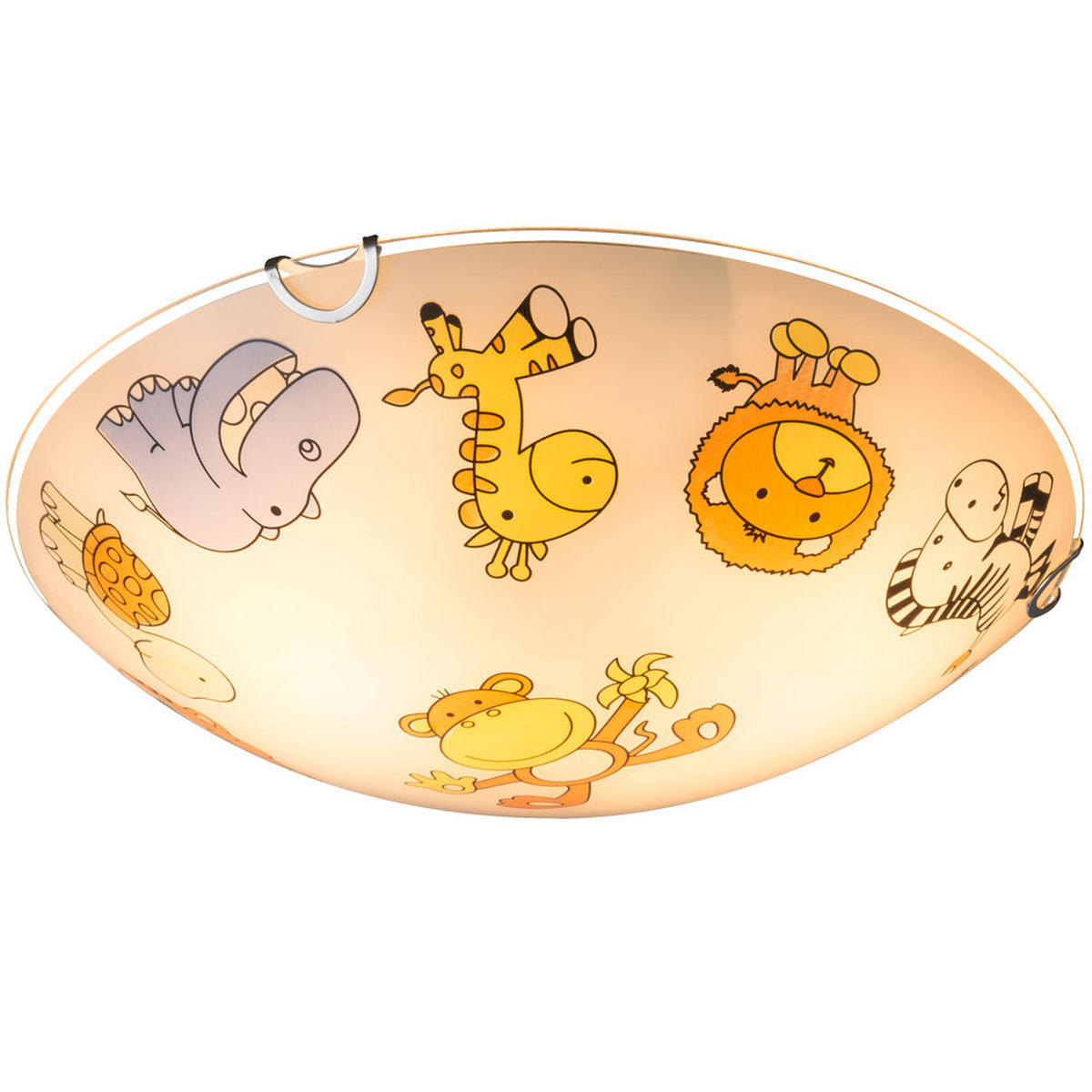 DECKENLEUCHTE KIDDY Glas Bunt - Multicolor, Glas (30/30/6.5cm) - Globo Lighting