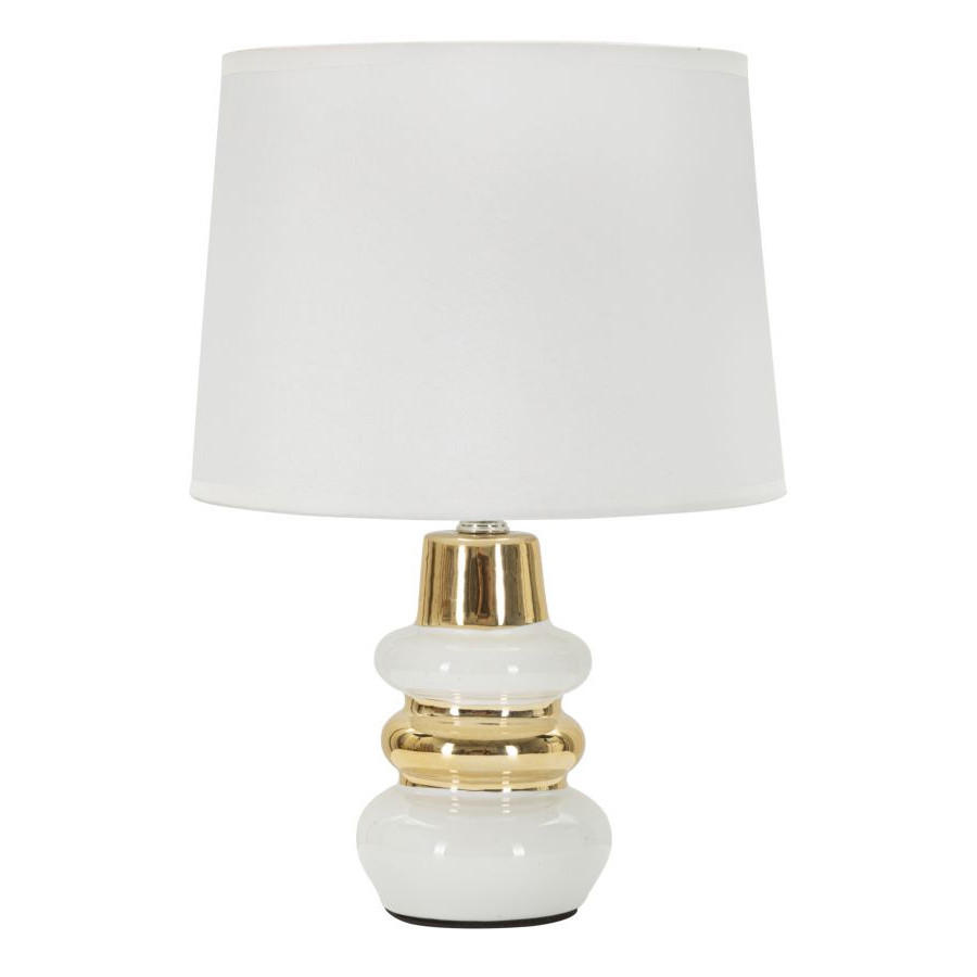 LAMPE Keramiksockel Tavolo Ø 23 cm - Weiß, Keramik (23/23/32cm) - Mauro Ferretti