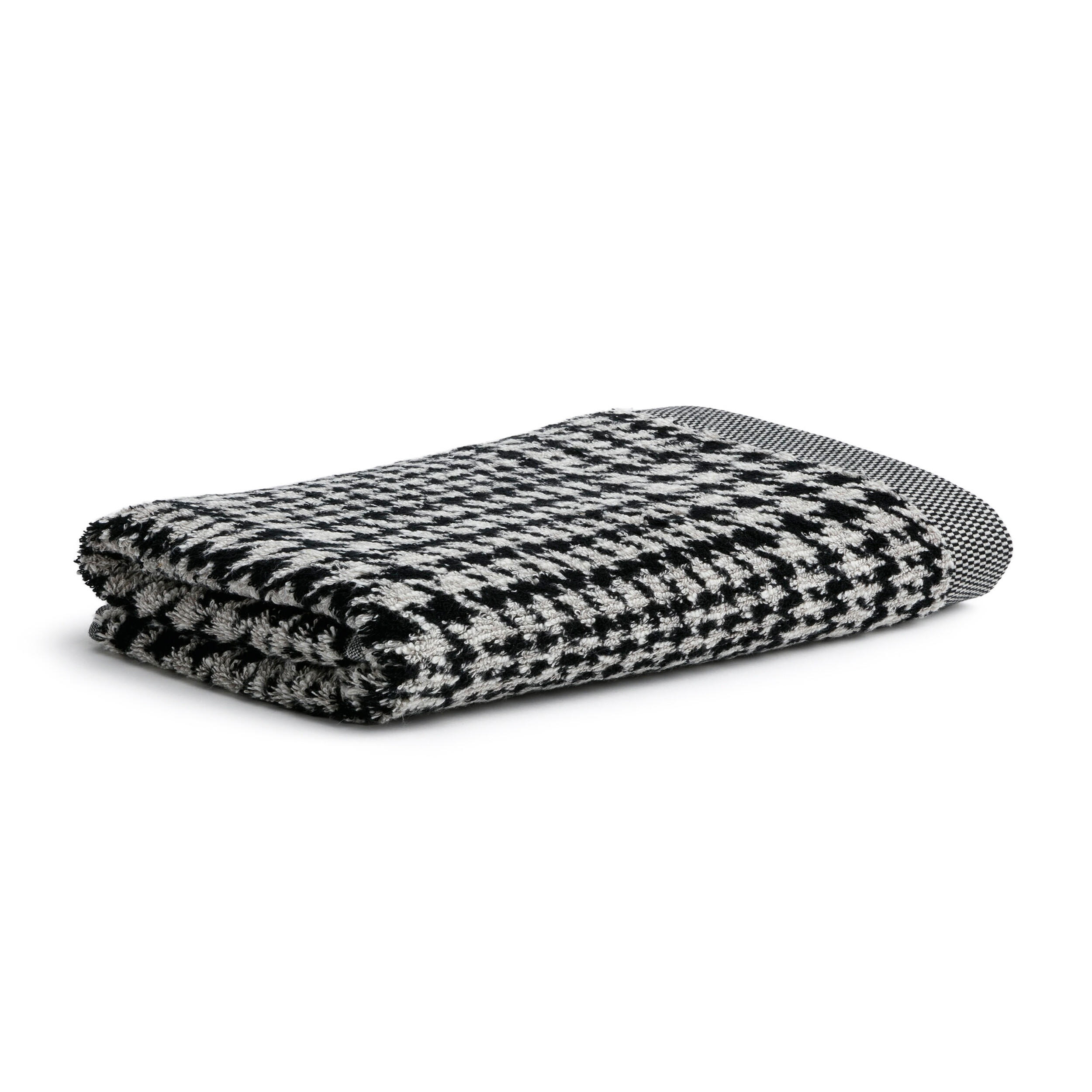 DUSCHTUCH BROOKLYN - Schwarz/Naturfarben, Textil (80/150cm) - MÖVE
