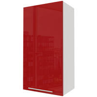 HÄNGESCHRANK Brerra W4/50 Weiß / RAL 3002 karminrot Hochglanz 50 / 32,5 / 96cm - Rot/Weiß, Holz/Holzwerkstoff (50/96/32.5cm) - Feldmann-Wohnen