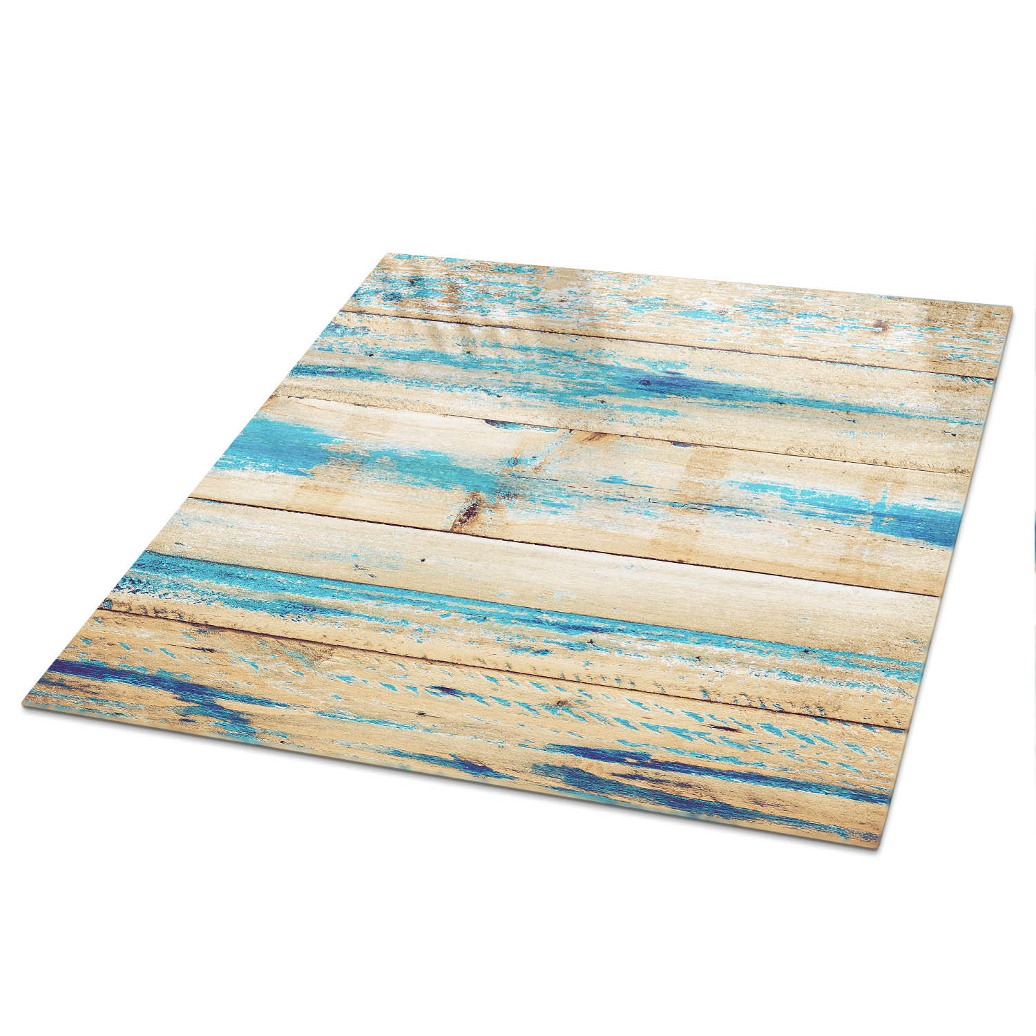 TISCHPLATTE 50x50 cm – Holzbretter - Weiß, Glas (0.4/50/50cm) - Wallfluent