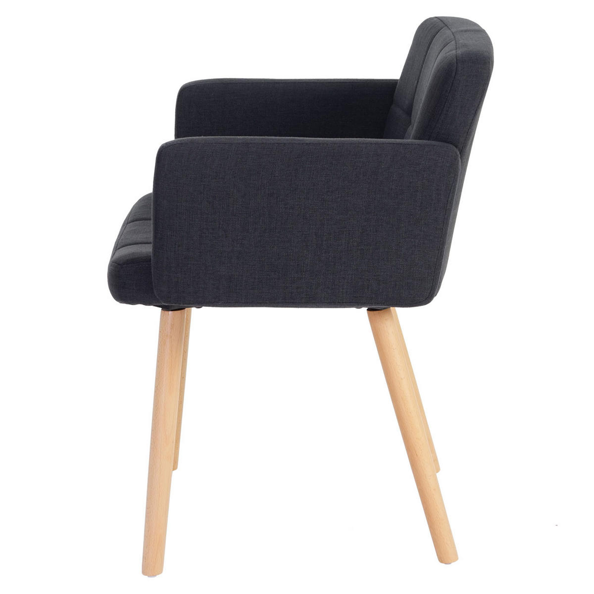 ESSZIMMERSTUHL Anthrazit 6er-Set - Anthrazit, Textil (60/79/57cm) - MCW