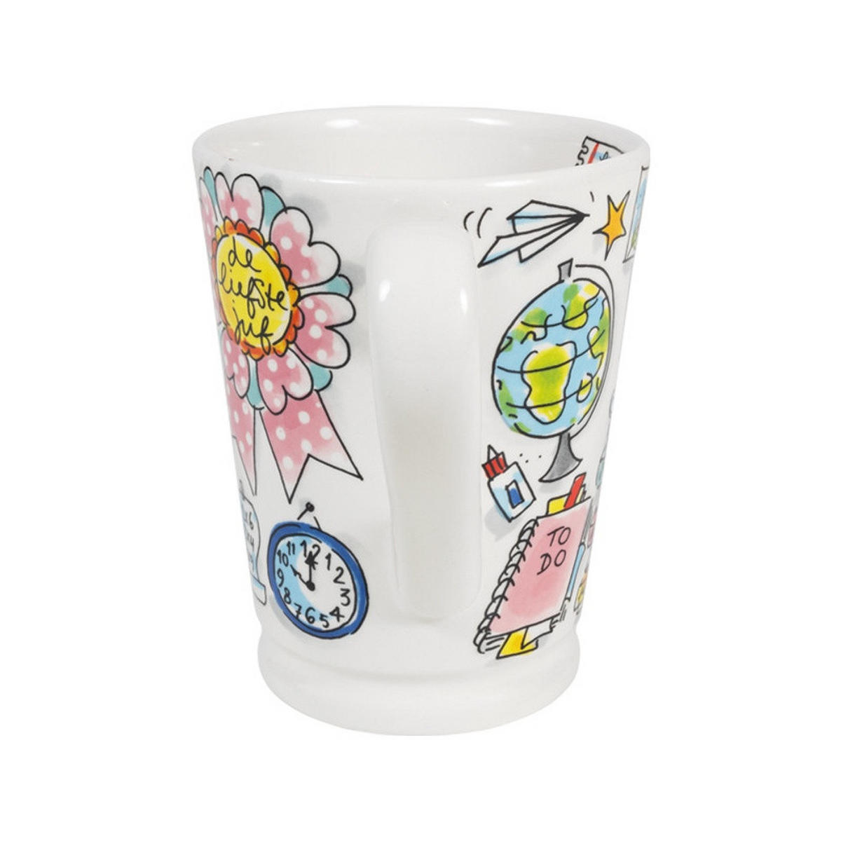 BECHER Juf in Bunt - 500 ml - Multicolor, Keramik (0.5L) - Blond Amsterdam