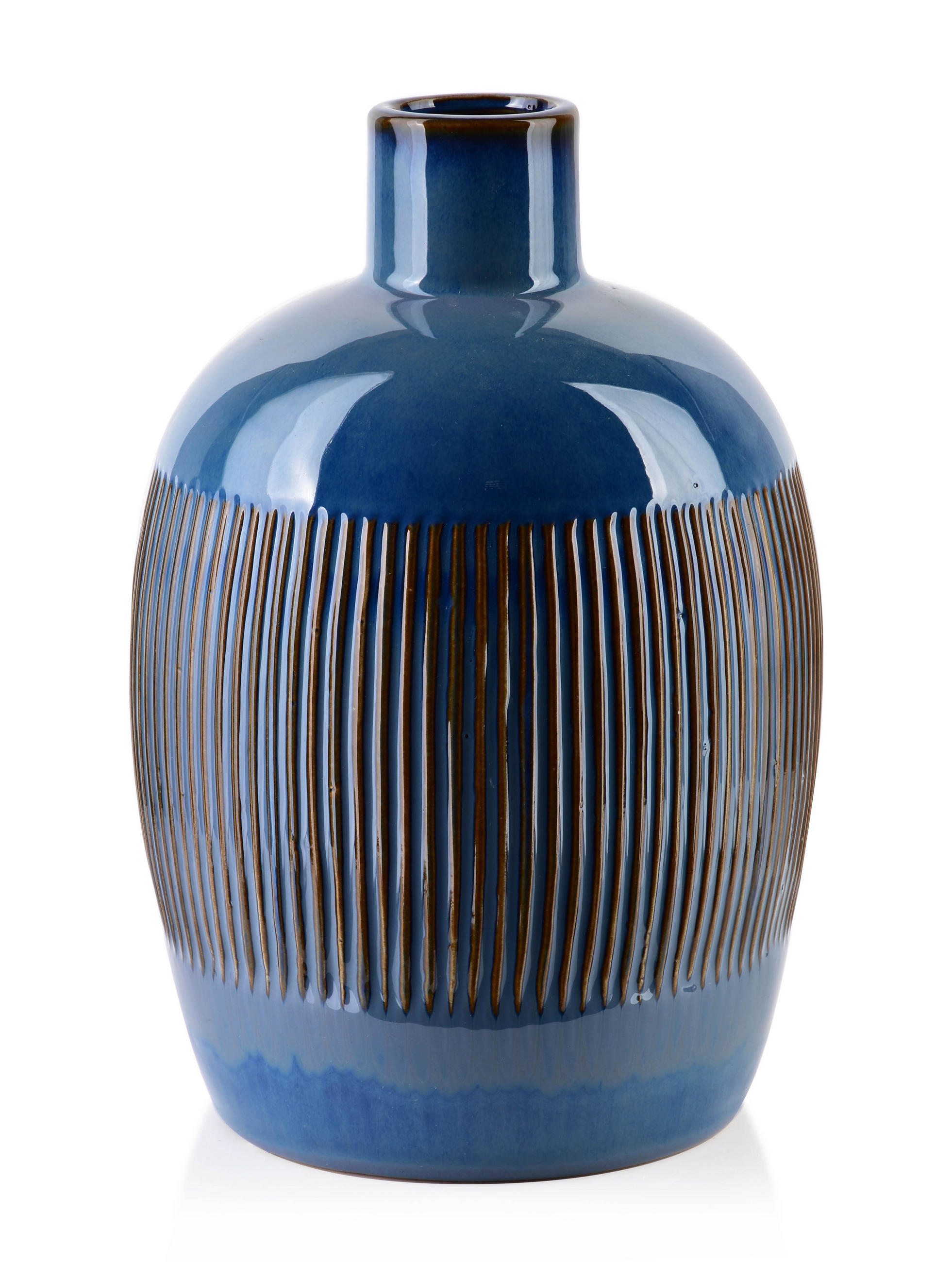 VASE Giovani Blau 17/17/24.5 cm Keramik - Blau, Keramik (24.5cm) - Mondex