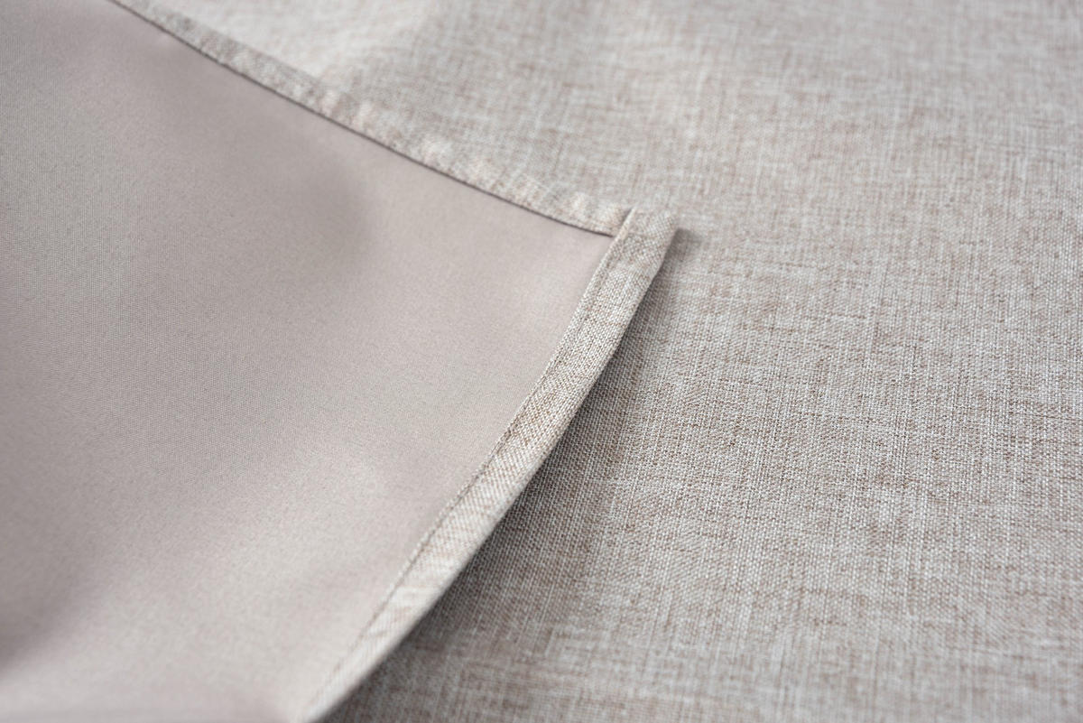 VORHANG BOSTON DARK HxB 175x140 cm Taupe - Taupe, Textil (140/175cm) - Gardinenbox