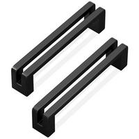 MÖBELGRIFF 10er-Set 160 mm Zinklegierung - Schwarz, Metall (2.5/2.5/16.9cm)