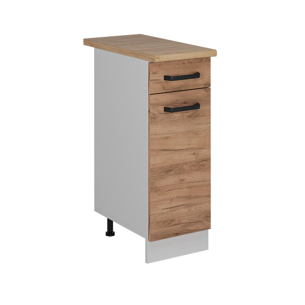 KÜCHENUNTERSCHRANK R-Line Goldkraft Eiche 30 cm AP Eiche - Honigeiche/Eiche Wotan, Holzwerkstoff (30/81.6/60cm) - Vicco