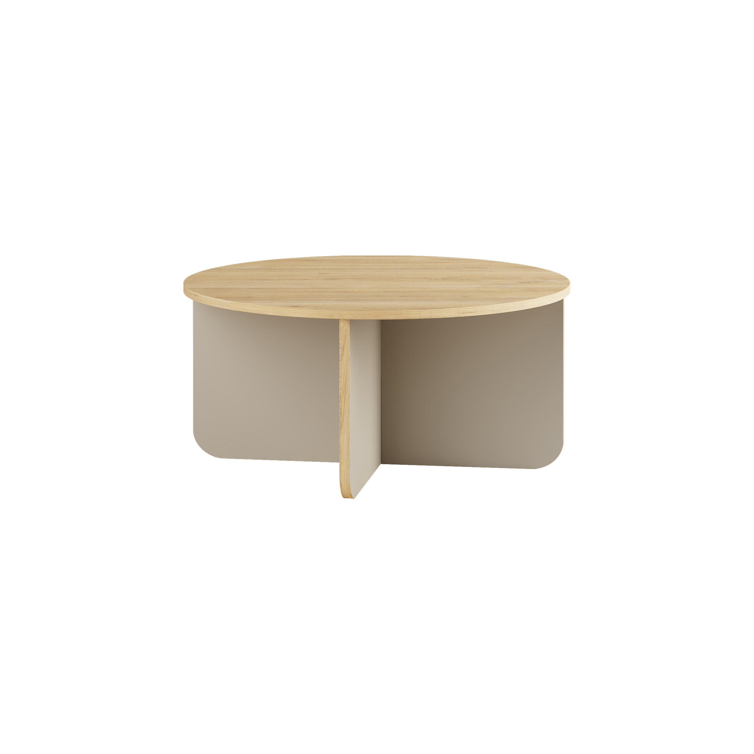 Decortie Couchtisch Eiche 80x38x80 cm