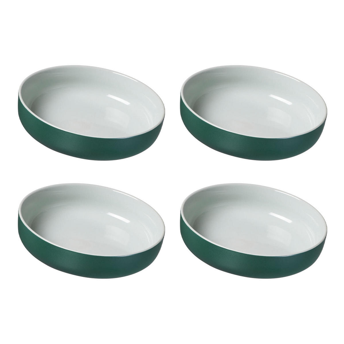 SCHALEN Jasper Grün ø 19.0 cm 4er Set - Grün, Keramik (19cm) - Ritzenhoff Breker