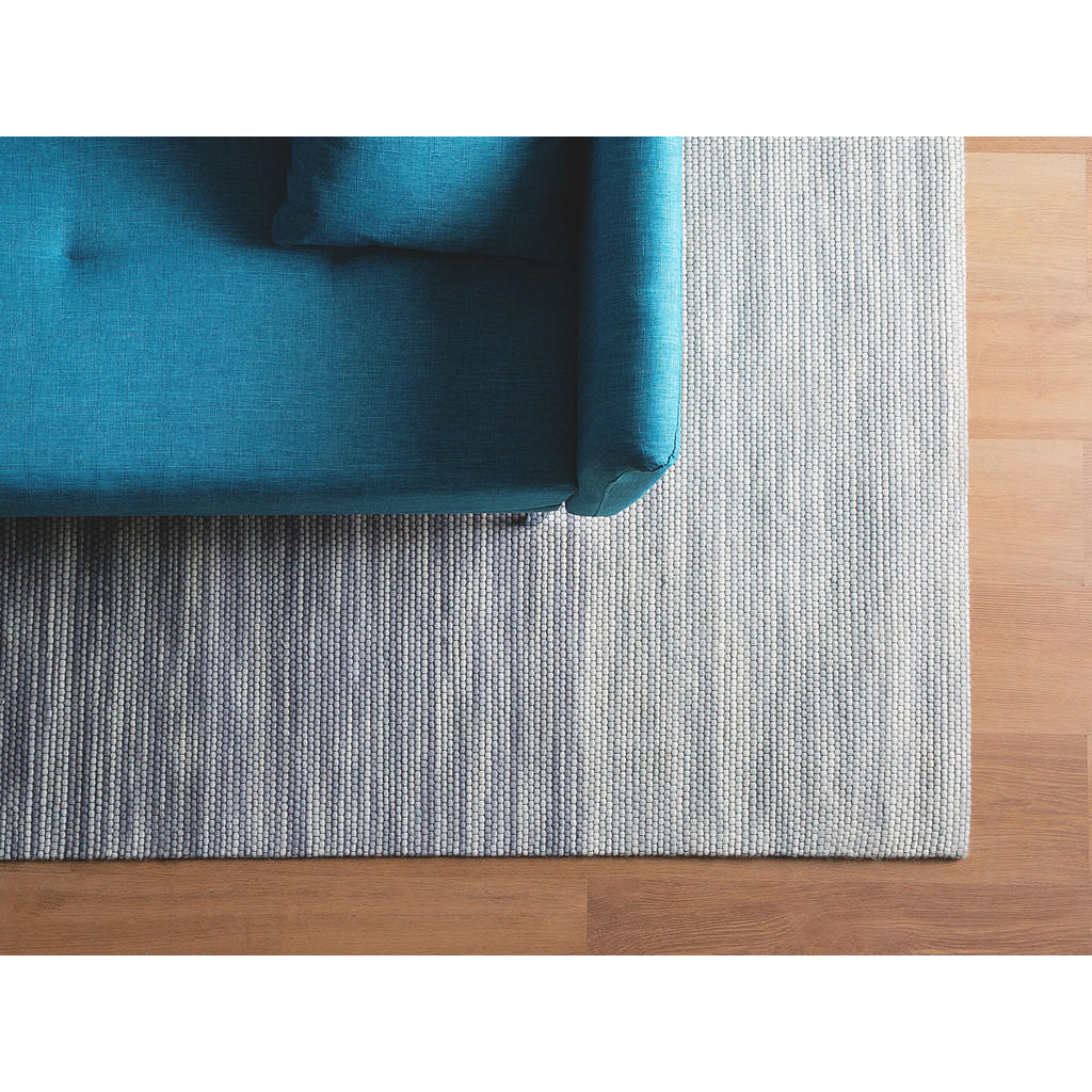 Thumbnail - Beliani Kurzflor-Teppich, Grau, Textil, Gestreift, Rechteckig, 140x200 cm, Teppiche & Böden, Teppiche, Naturteppiche