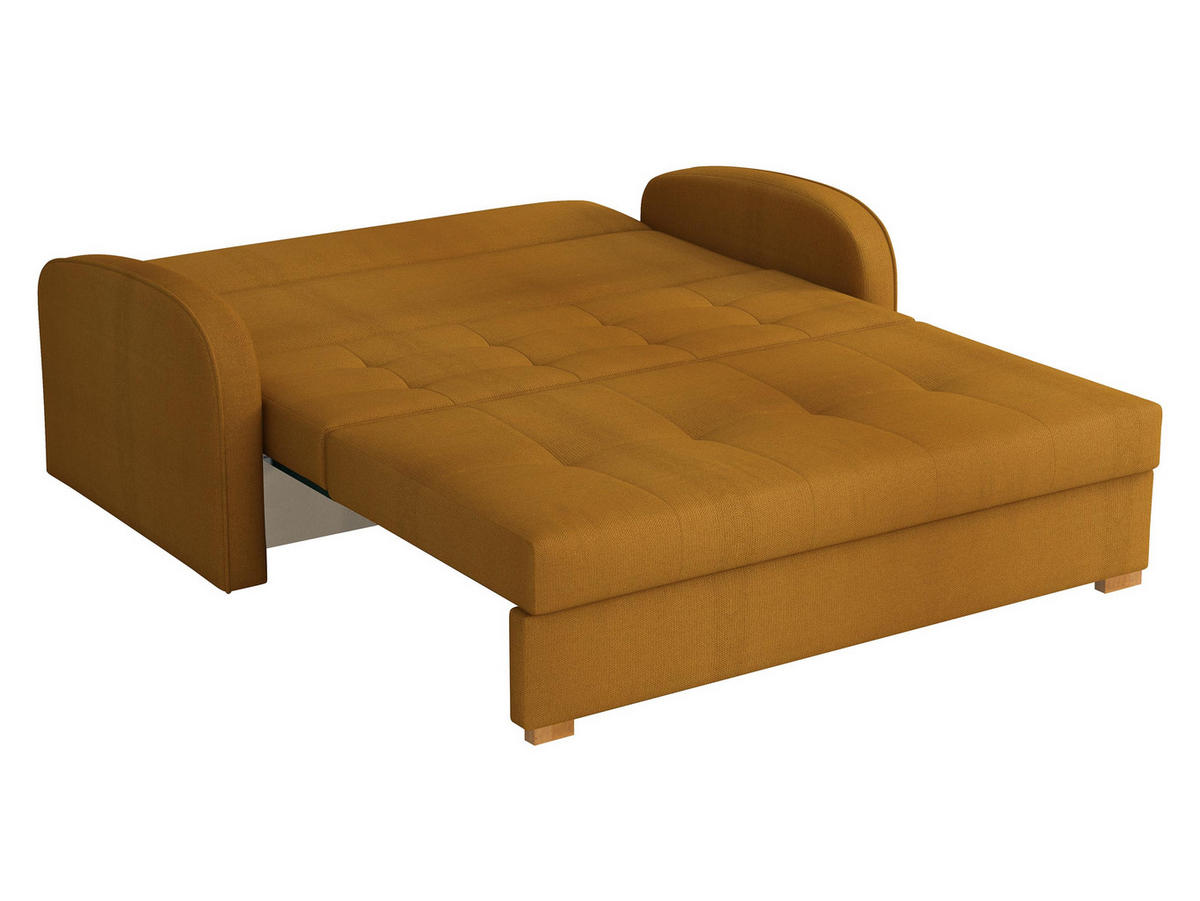 SCHLAFSOFA Viva Gold III - Schwarz/Braun, Holz/Textil (153/85/98cm) - MIRJAN24