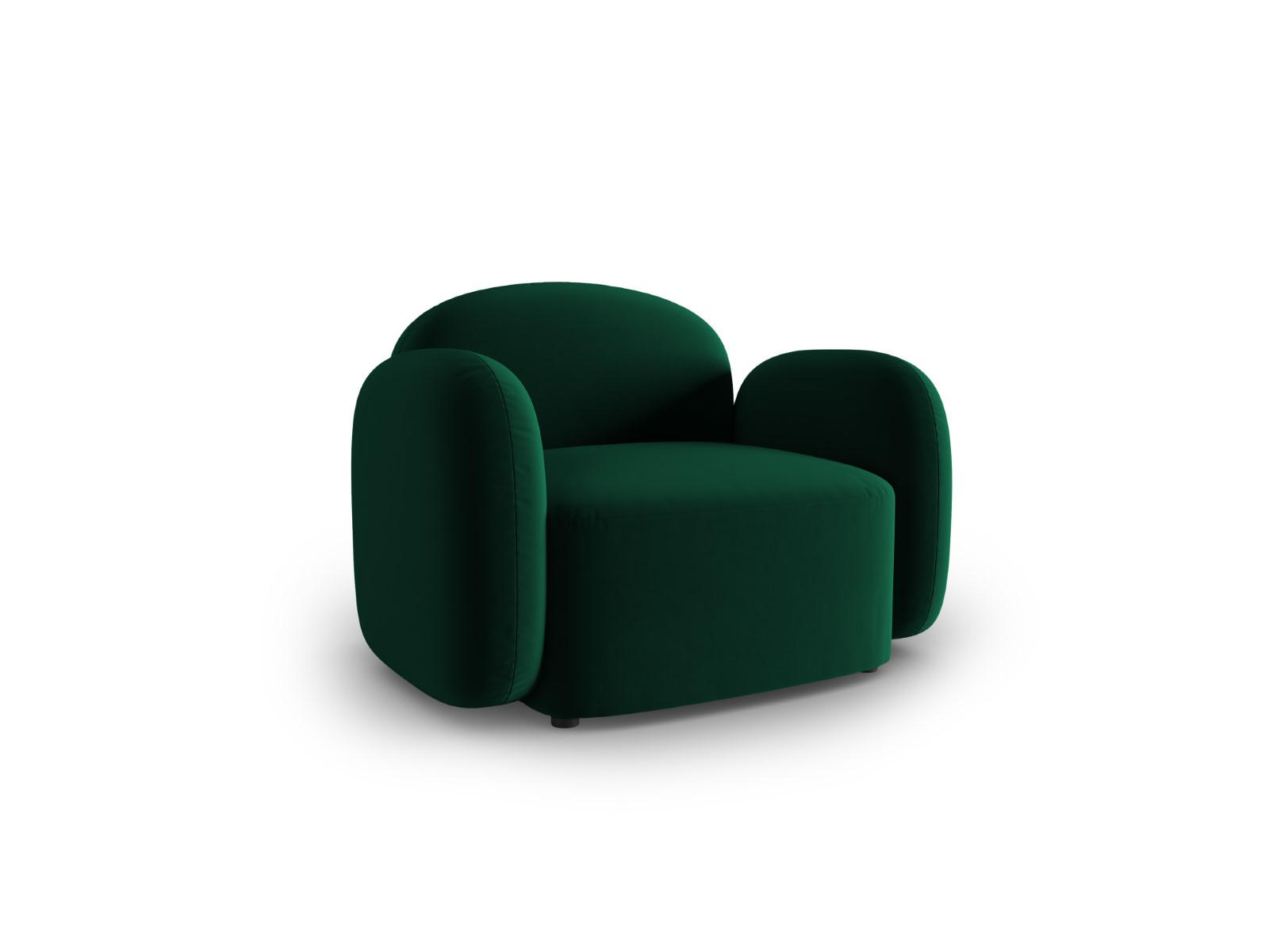 SESSEL Blair aus Samt flaschengrün - Dunkelgrün, Textil (87/80/119cm) - Micadoni