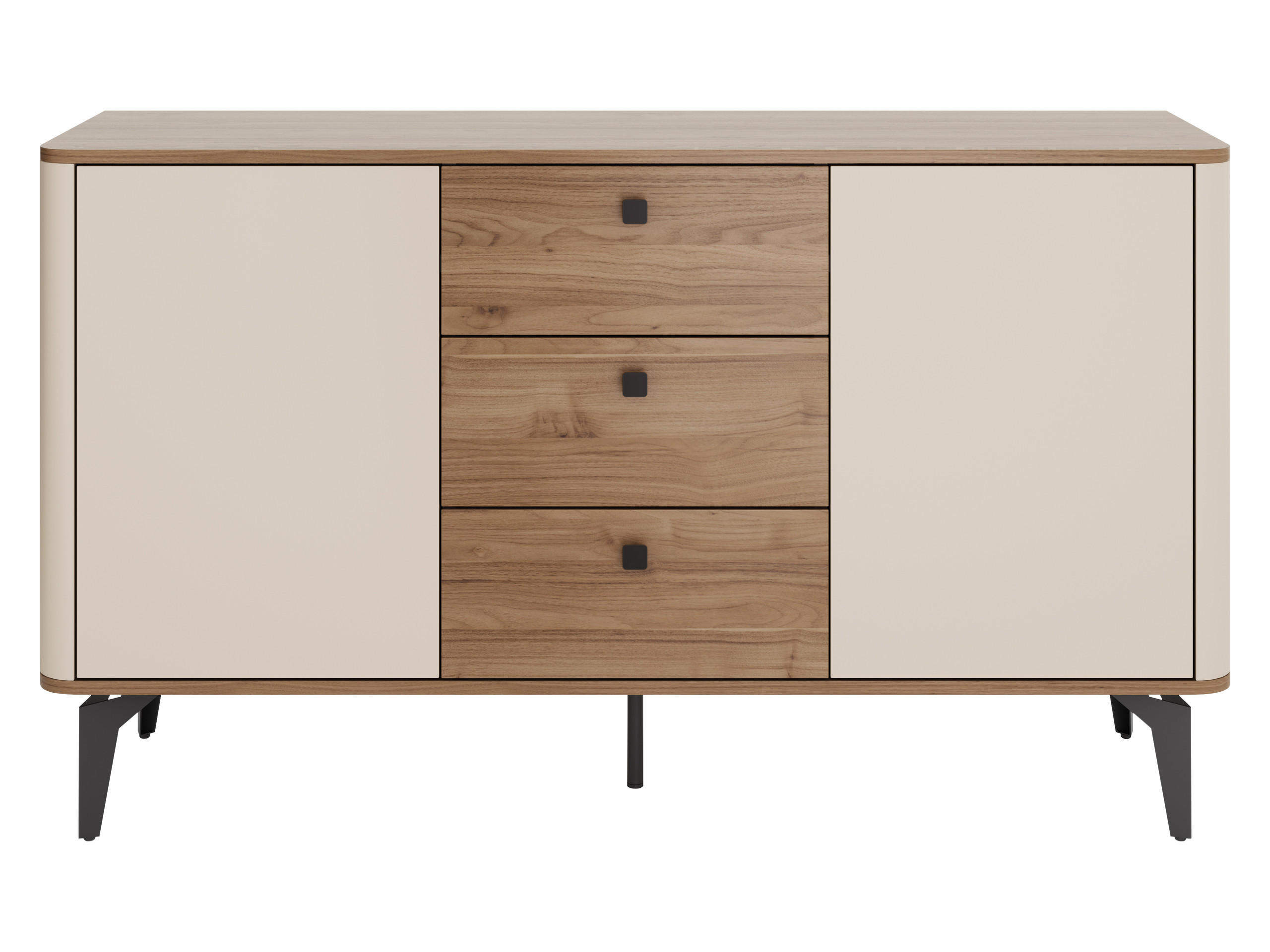 Mirjan24 Kommode Kaschmir, Nussbaum 141x82x41 cm