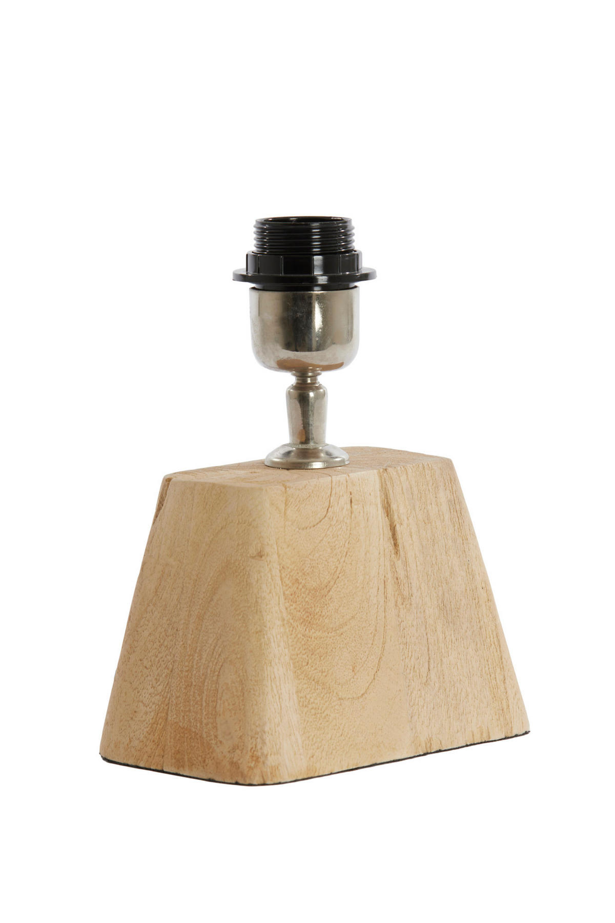 LAMPENFUSS Kardan Braun 16/10/21 cm - Hellbraun, Holz (16/10/21cm) - Light & Living
