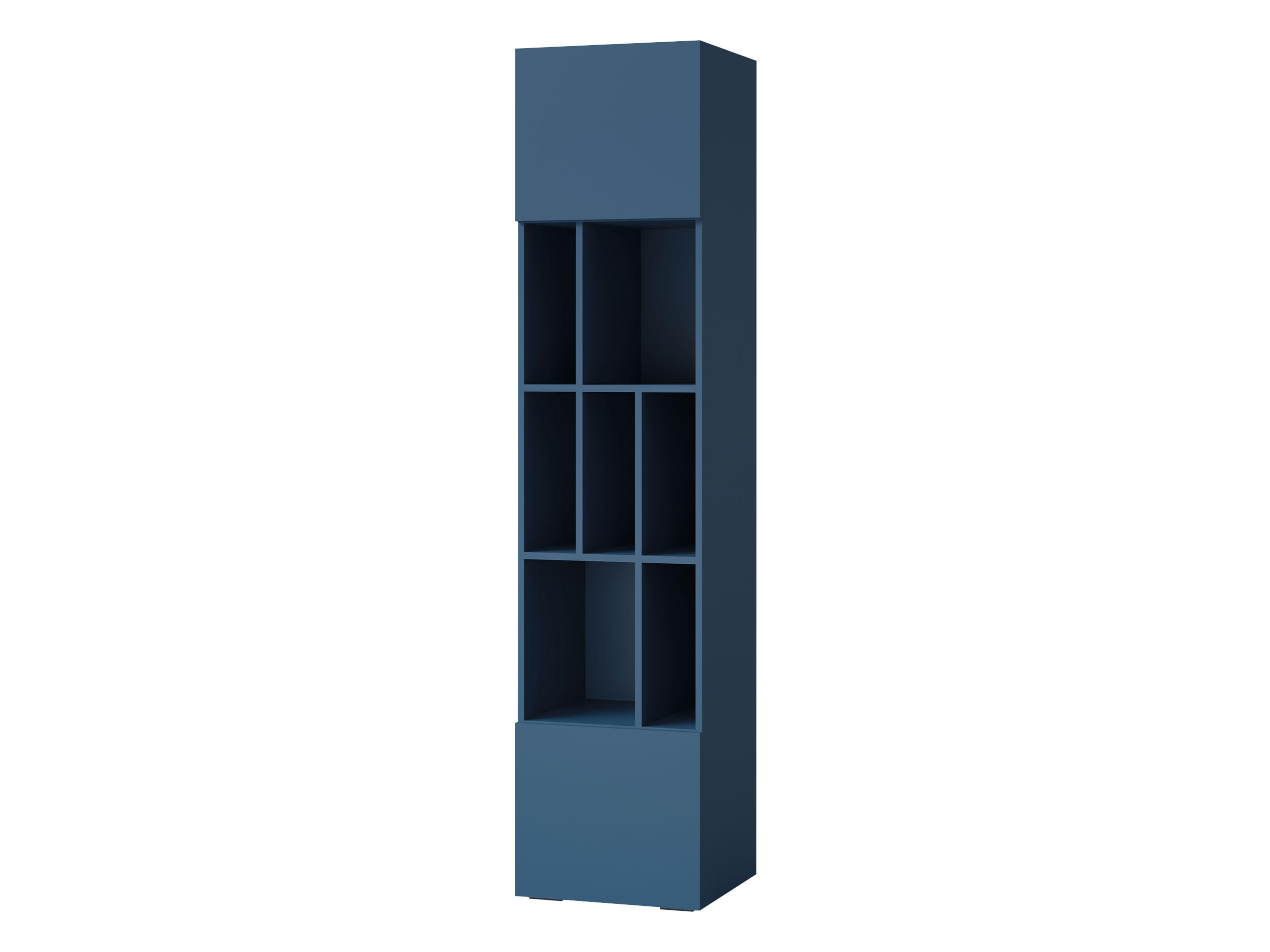 REGAL Lorin 2D LO04 - Blau, Holzwerkstoff (45/195/40cm) - MIRJAN24