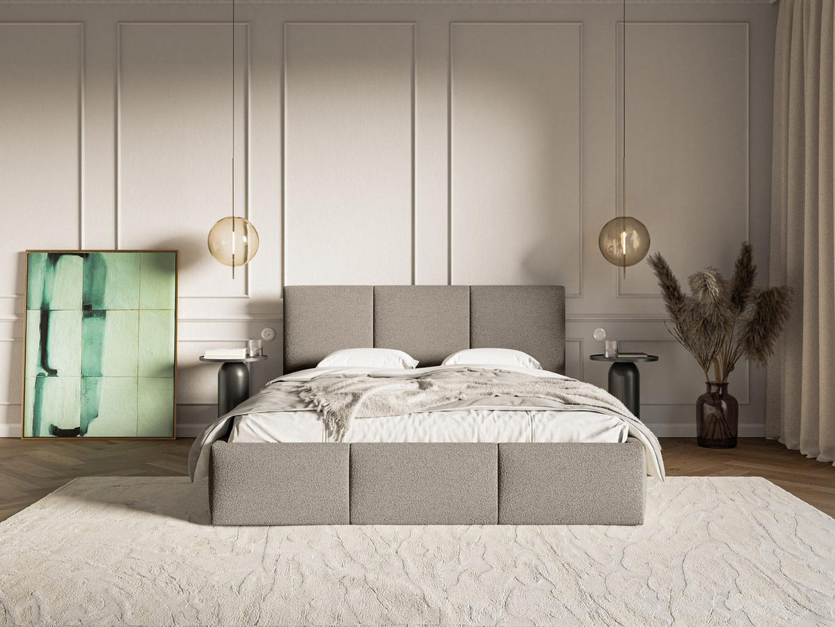 POLSTERBETT Fondi Slim 120x200 cm, Braun - Braun, Textil (120/200cm) - Fedve