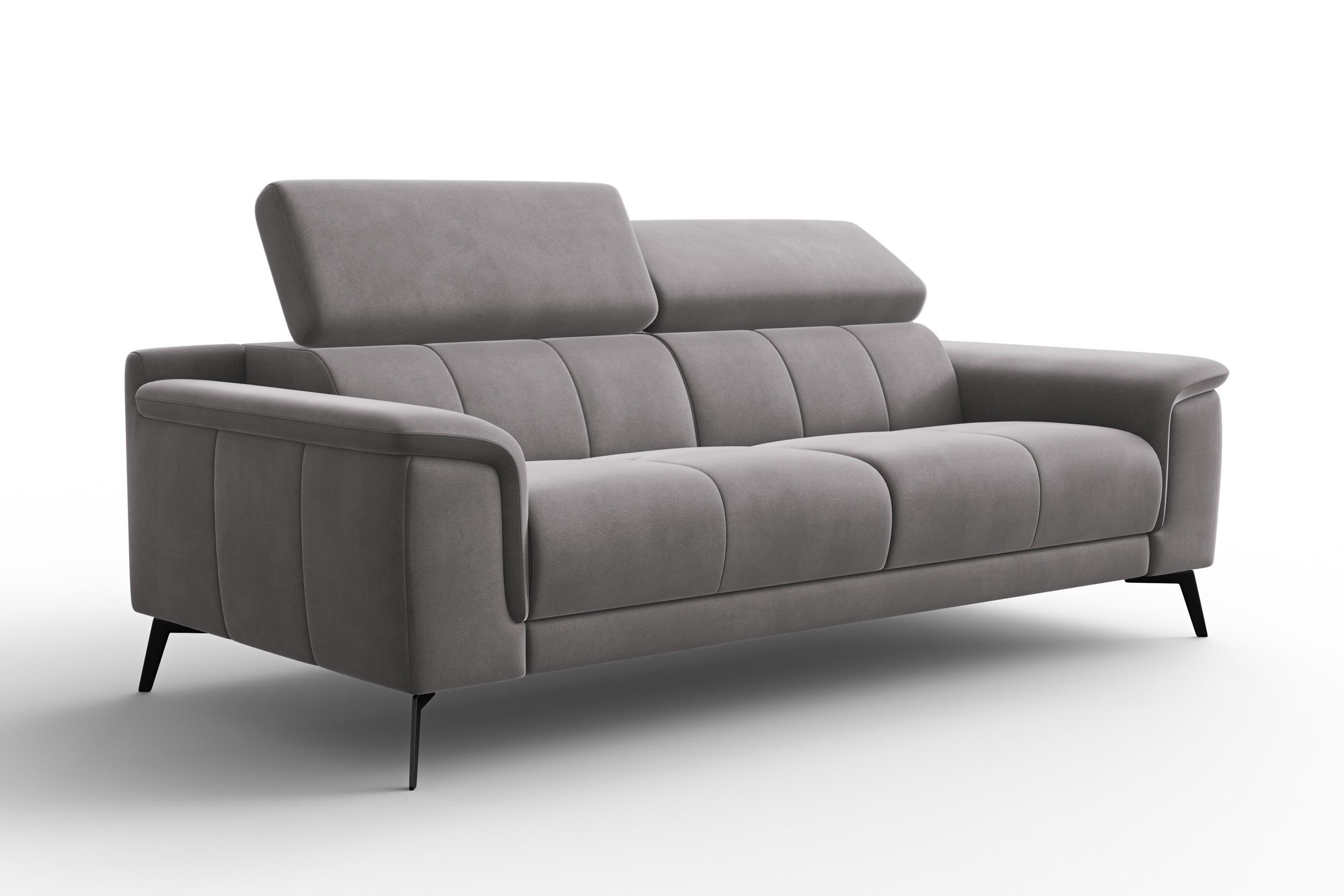 Courtois Laville Sofa Dunkelgrau 212x82x103 cm