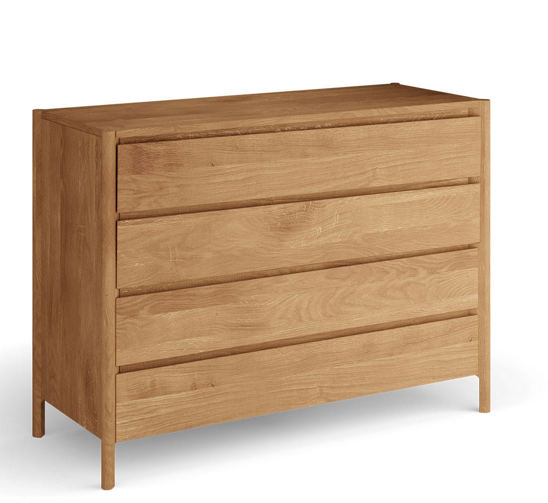 SCHUBLADENKOMMODE Campi Eiche Natur 123 / 48 / 90cm - Eiche Bianco, Holz (123/90/48cm) - Feldmann-Wohnen