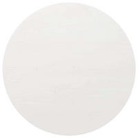 TISCHPLATTE Weiß Ø80/2,5 Cm Massivholz Kiefer - Weiß, Holz (80/80/2.5cm) - vidaXL