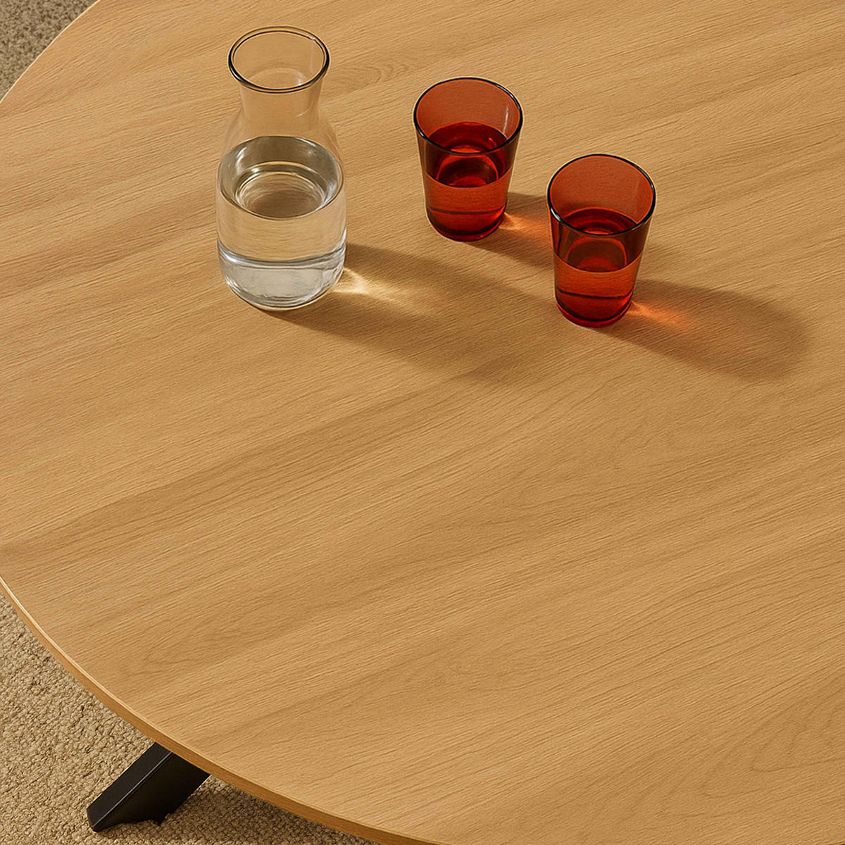 ESSTISCH, Holz - Braun, Holz (120/120/75cm) - Oviala
