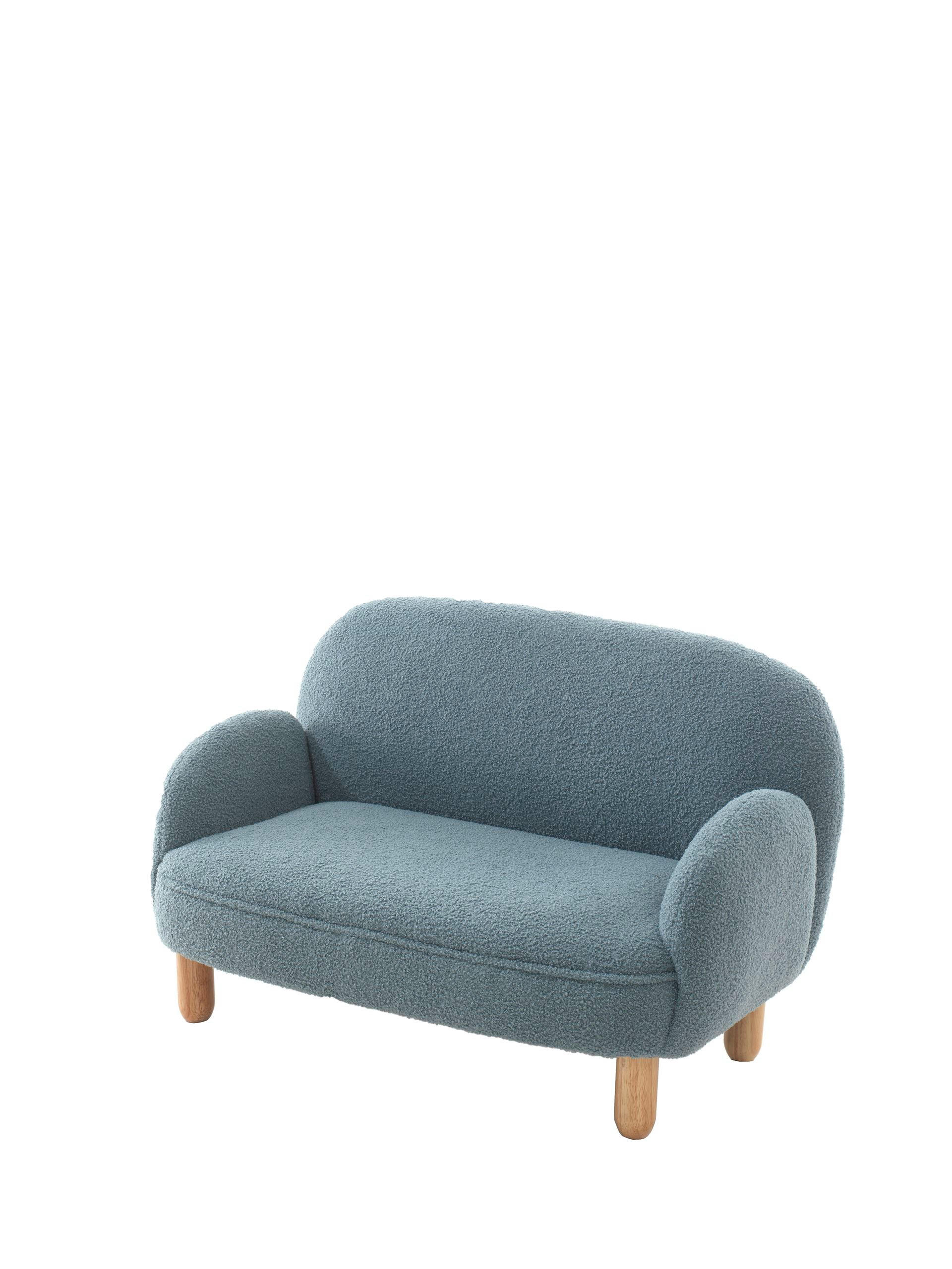 58aufmkessel Kindersofa Blau 53x52x89 cm