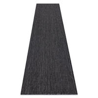 MATTA, löpare SISAL SION A5165A Melange Platt vävd svart 70/200 cm - Svart, Textil (70/200cm) - rugsX