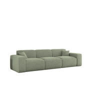 SOFA 3-sitzer Celes Premium In Sven - Grün, Holzwerkstoff/Textil (218/73/90cm) - Fun Möbel
