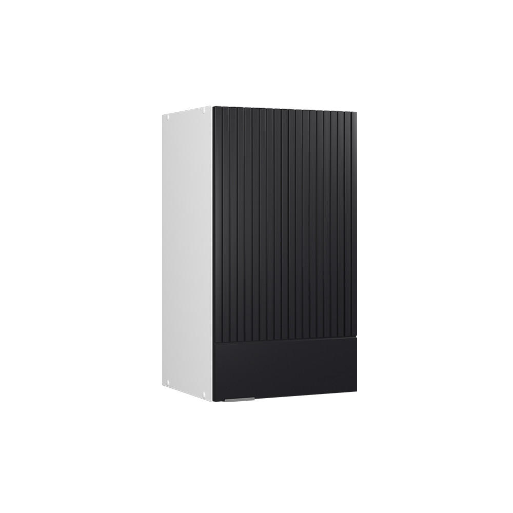 ZÁVĚSNÁ SKŘÍŇKA Fame-Line, černé pruhy, 40 cm - bílá/černá, kompozitní dřevo (40/72/34.1cm) - Vicco