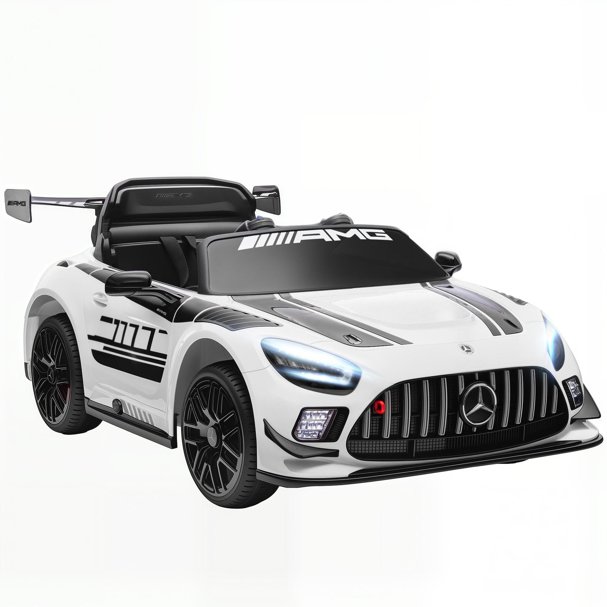 MERCEDES-ELEKTROAUTO DE-06238 AMG lizenziert mit Fernbedienung und Musik Weiß - Weiß, Kunststoff/Metall (115/66/44cm) - ComfortXL