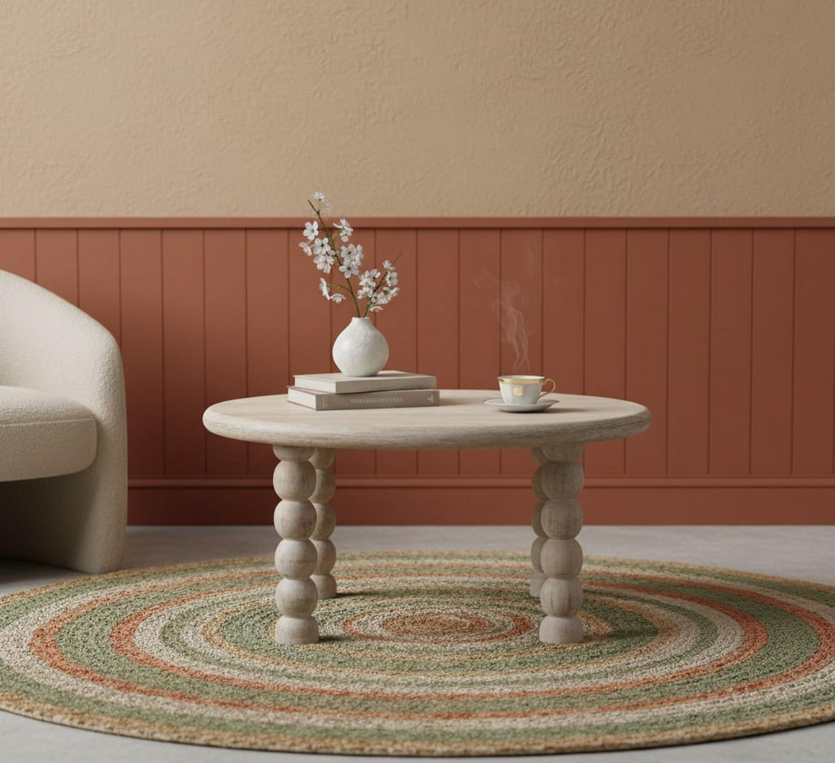 NOČNÍ STOLEK s povrchovou úpravou v sametově mokka odstínu, 1 zásuvka, úchytky ve tvaru T, tmavě hnědý - šedá/hnědá, dřevo (80/80/40cm) - Artisan Furniture