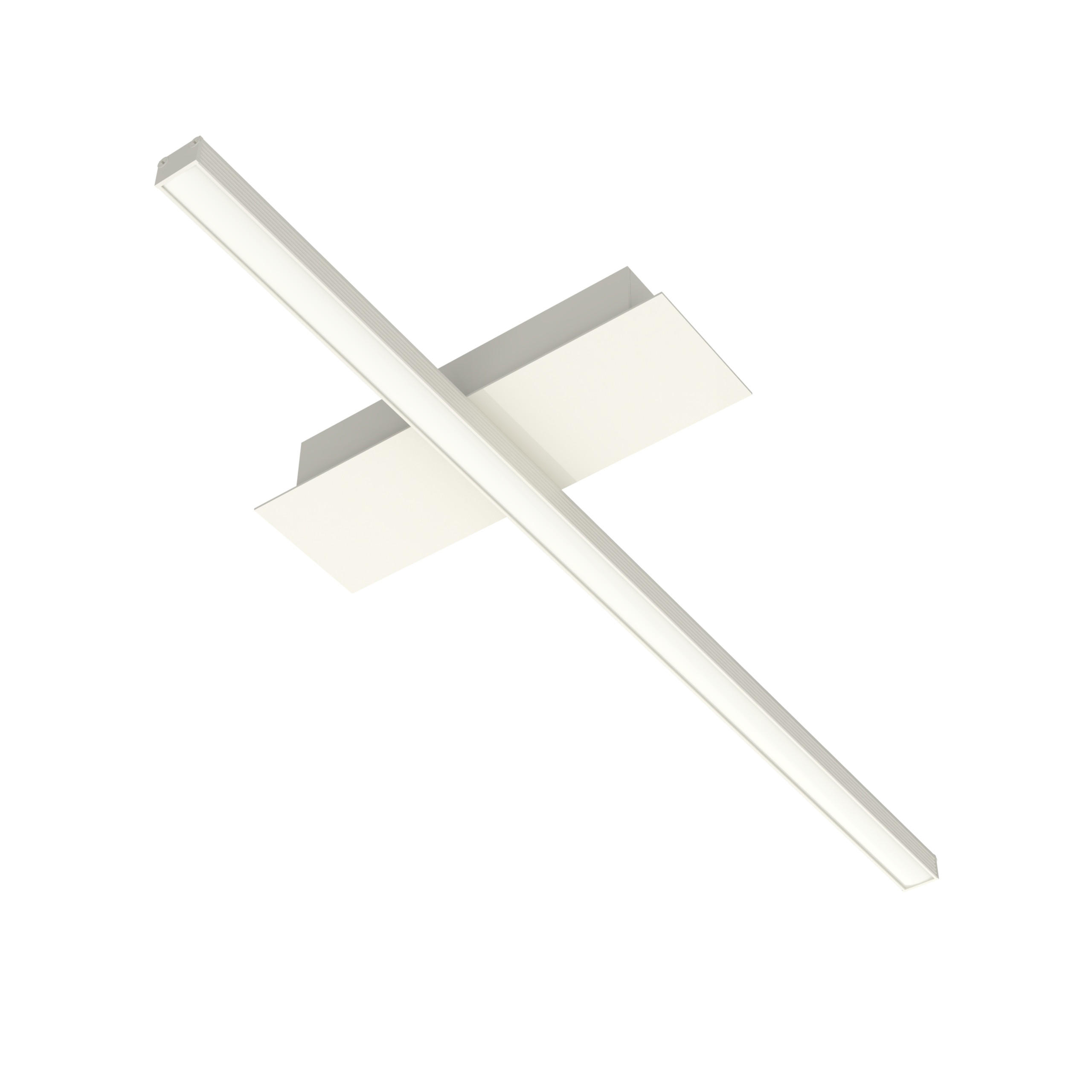 LED-DECKENLEUCHTE - Weiß Hochglanz, Metall (2/50/2cm) - Lumicom