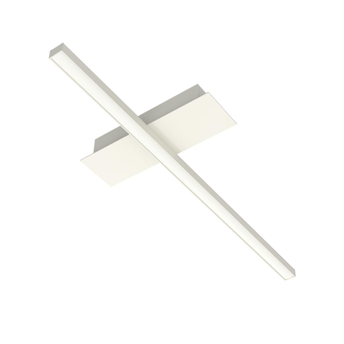 LED-DECKENLEUCHTE - Weiß, Metall (2/50/2cm) - Lumicom