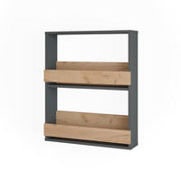 STOJAN NA SKLENIČKY NA VÍNO Repose Zlatý dub power/antracit - medově dubová/antracitová, kompozitní dřevo (60/72/15.1cm) - Vicco