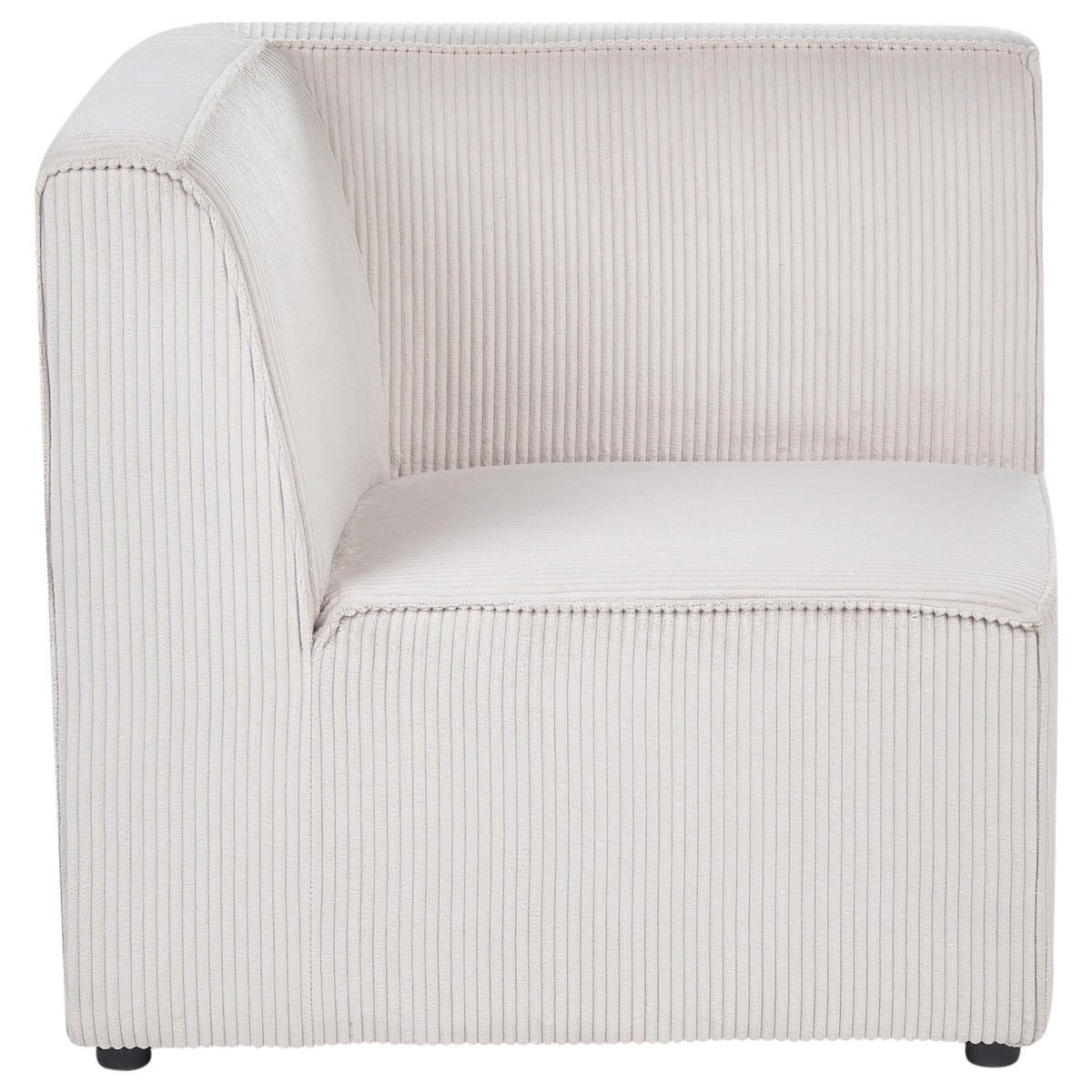 MODULÁRNÍ POHOVKA 3-místná Béžová Manšestr Lemvig - béžová, textil (250/78/83cm) - Beliani