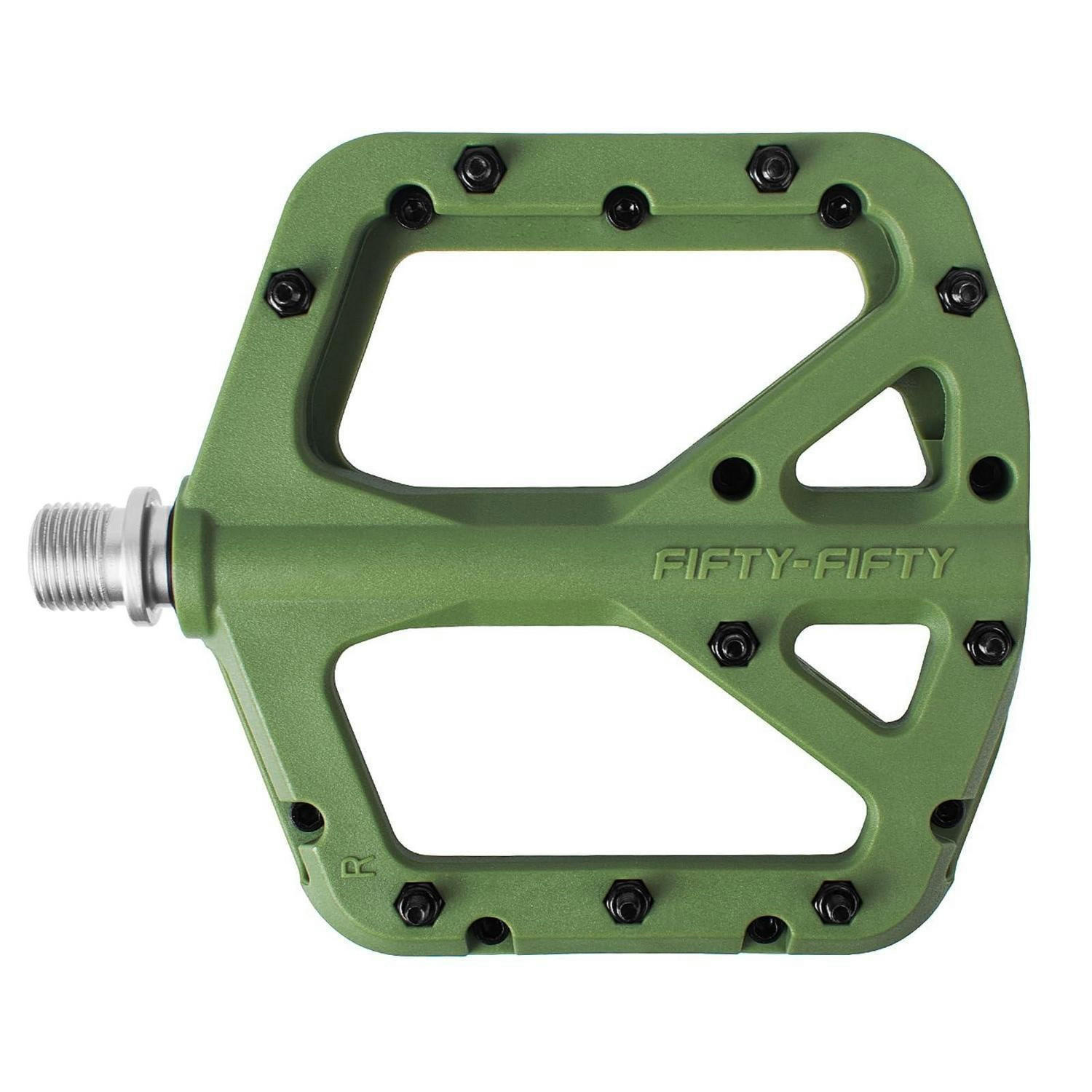 FAHRRADPEDALE Nylon Composite Olive Grün - Olivgrün, Kunststoff (10.6/1.5/10.4cm)