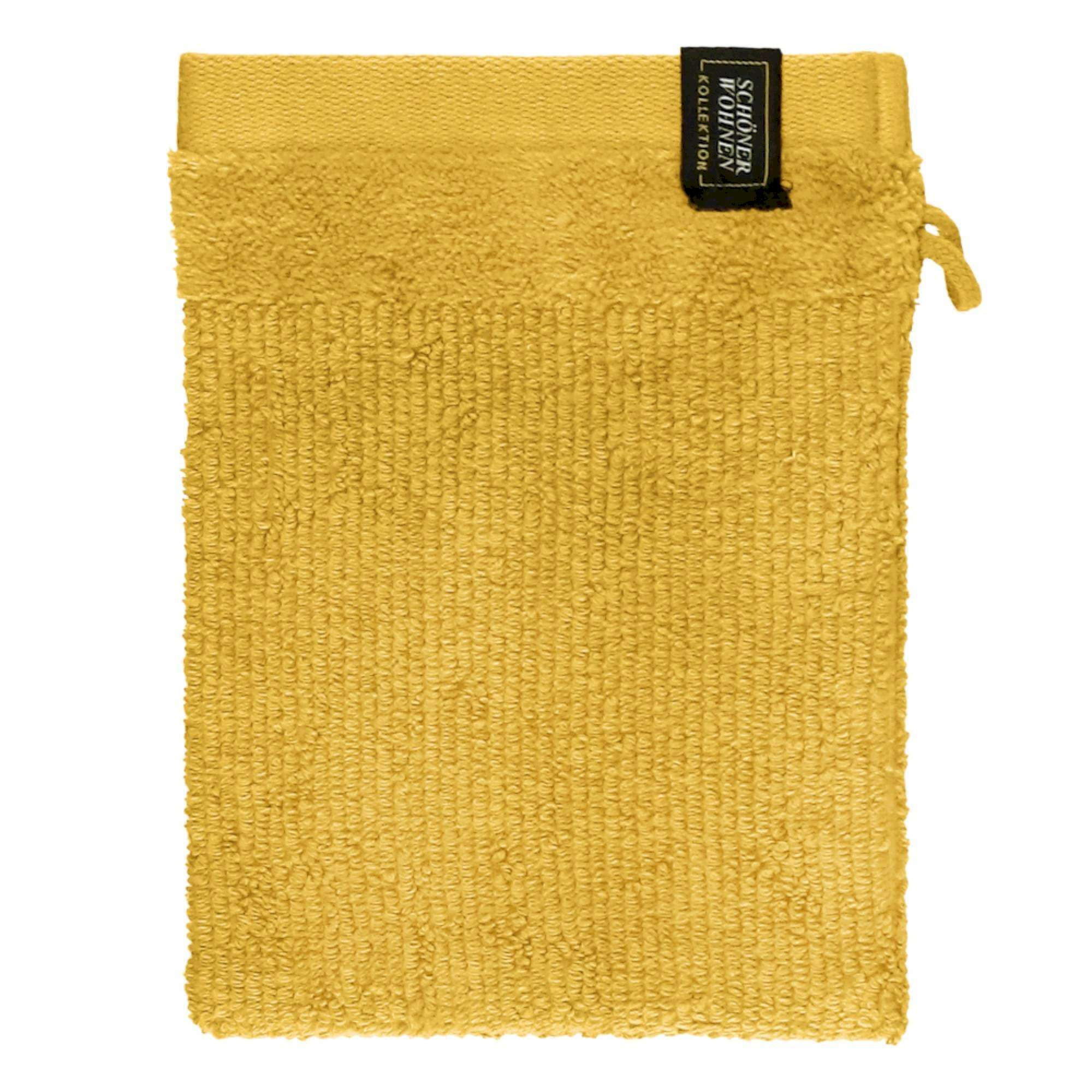 WASCHHANDSCHUH SENSE-6 - Gelb, Textil (16/21cm) - Schöner Wohnen