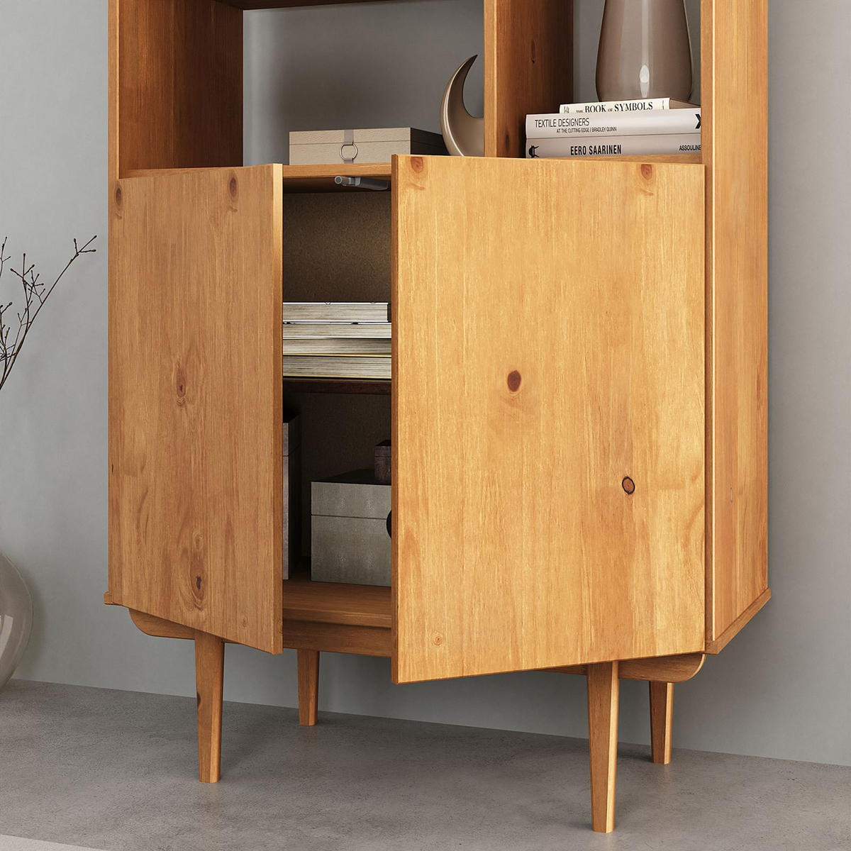 HIGHBOARD SIMONA - Eichefarben, Holz (80/133/37cm) - IDIMEX