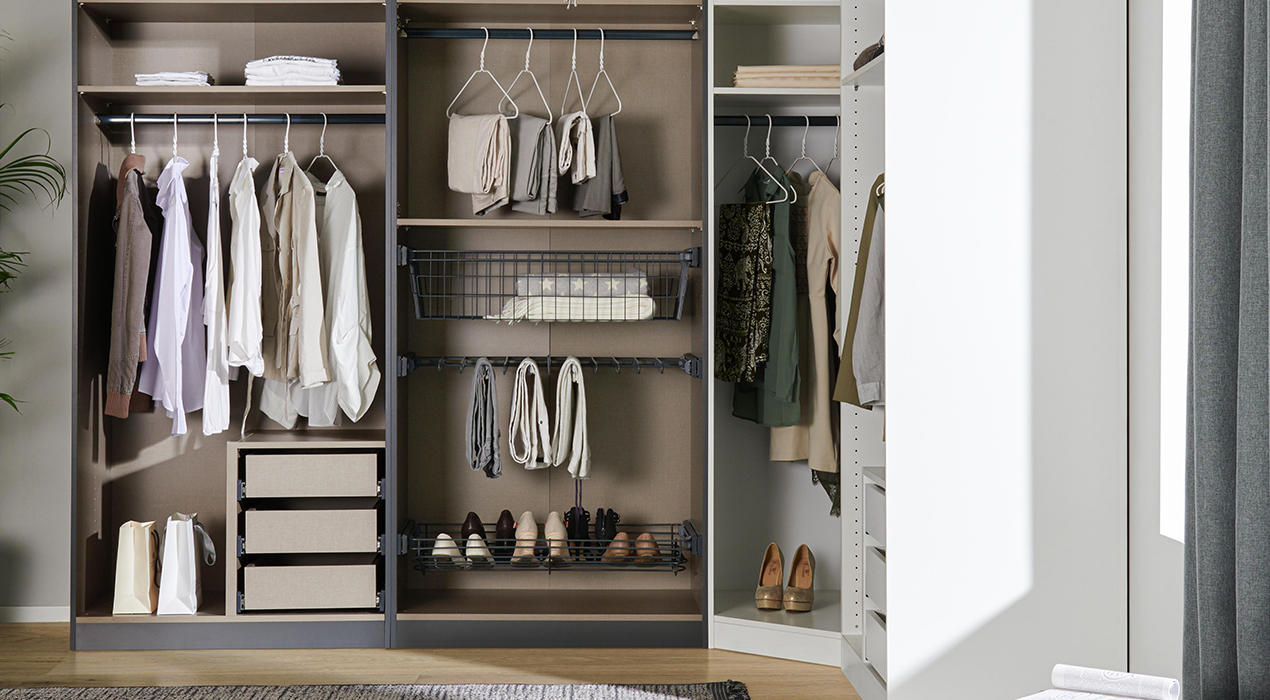 offener eckschrank groß weiß