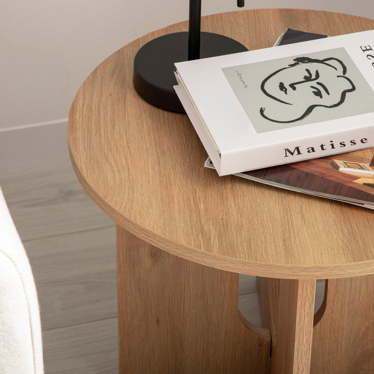 BEISTELLTISCH Mia Natürlich 50 cm x 40 cm - Naturfarben, Holzwerkstoff (50/50/40cm)