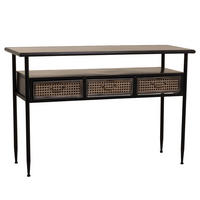 KONSOLE aus Metall 122x42x80 cm - Braun, Metall (42/122/80cm) - Wanderlust