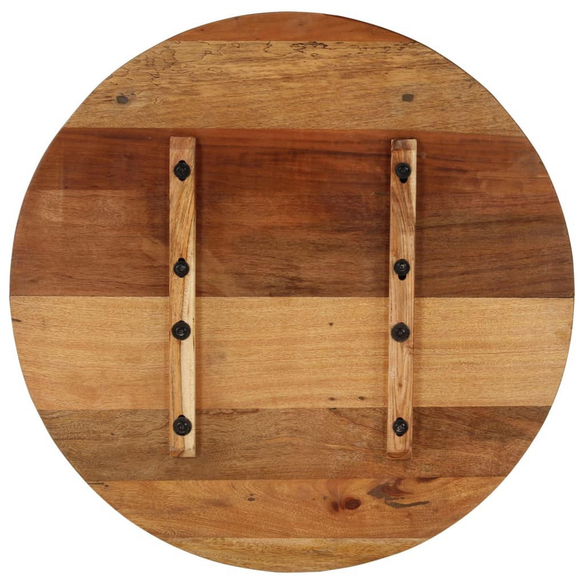 TISCHPLATTE Rund 70 Cm 15-16 Mm Altholz Massiv - Braun, Holz (70/70/1.6cm) - vidaXL