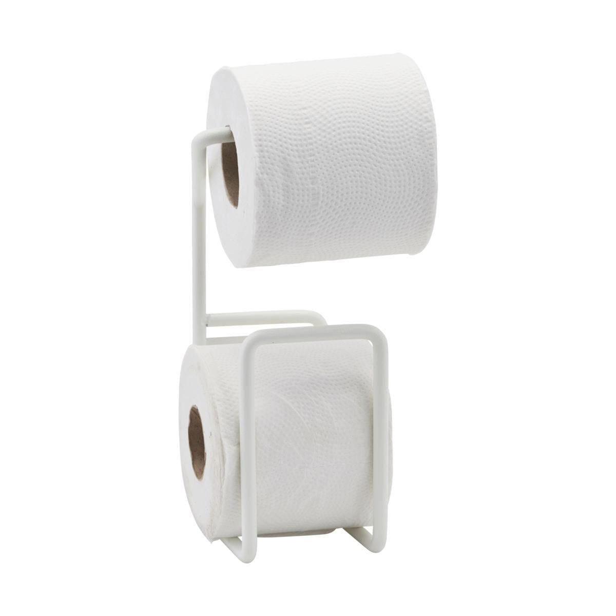 TOILETTENPAPIERHALTER VIA aus Stahl in Weiß - Weiß, Metall (12/24/8cm) - House Doctor