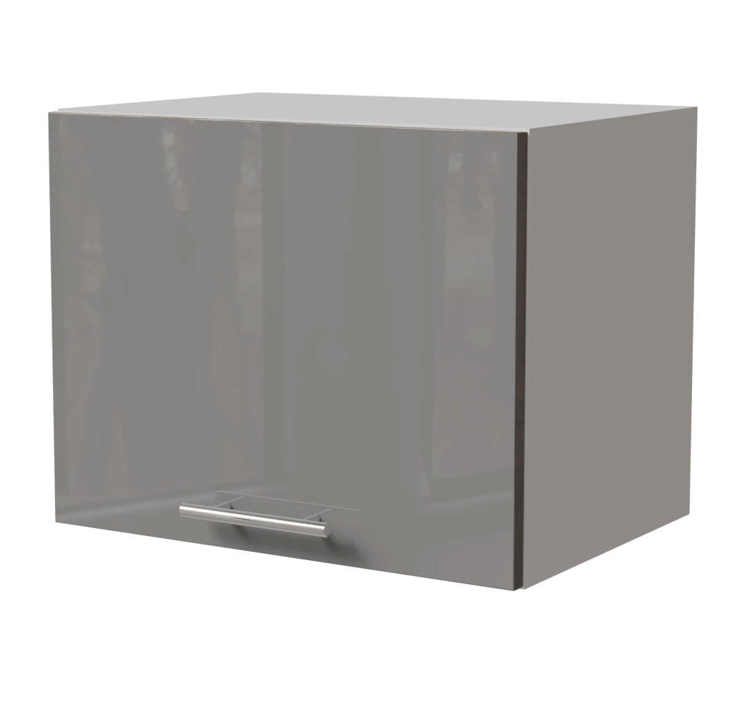 KLAPPHÄNGESCHRANK Essen W4B/45 Grau Hochglanz / Weiß Matt 45 / 32,5 / 36cm - Weiß/Grau, Holz/Holzwerkstoff (45/36/32.5cm) - Feldmann-Wohnen