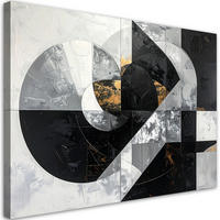 LEINWANDBILD 3D und geometrisch 120x80cm - Grau, Textil (120/80cm) - Feeby