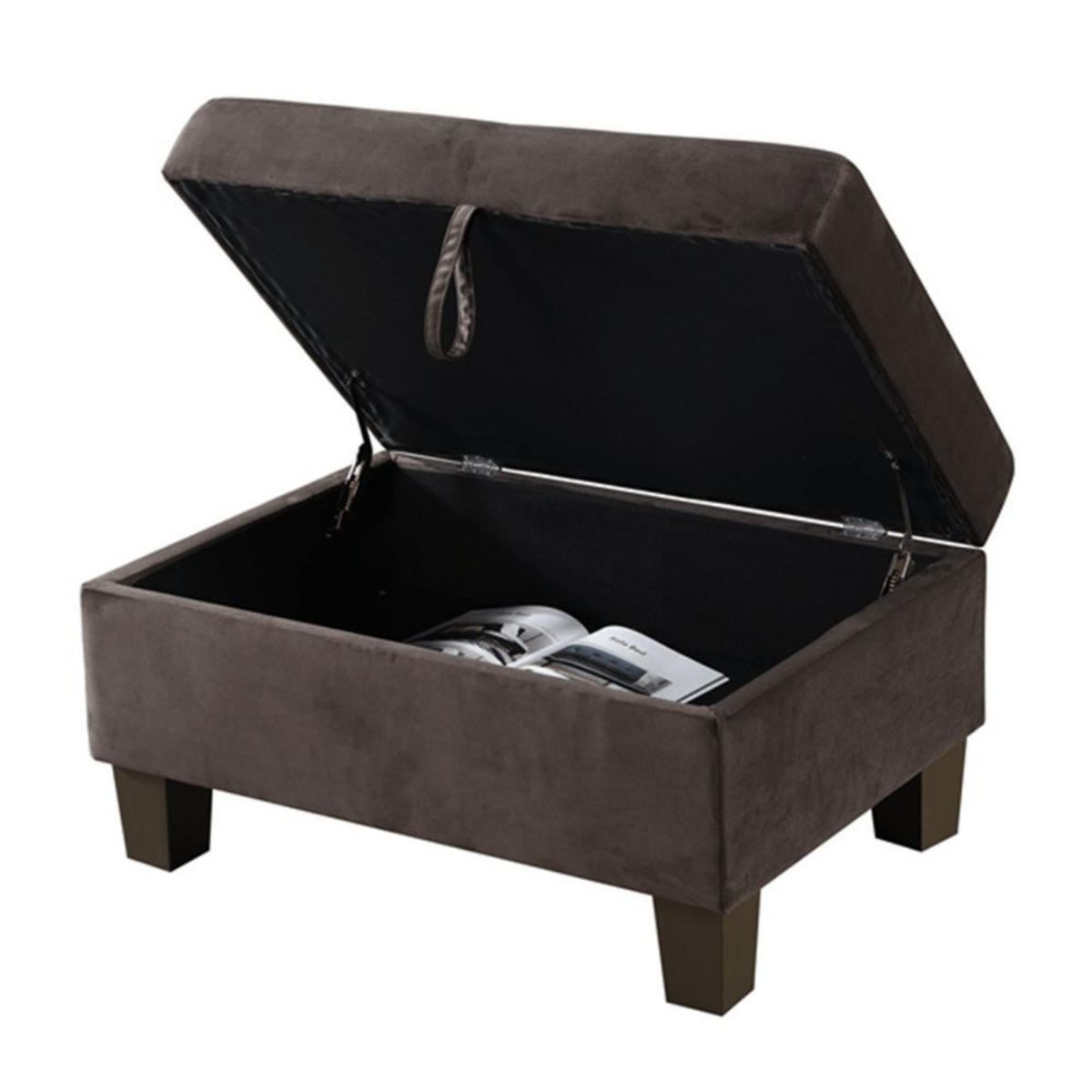 SOFA ROM - Farbe: Braun - Braun, Kunststoff (242.6/154.3cm) - Home Deluxe